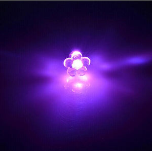 LED Light Up Flower Stud Earrings (Pink Color, 1 Pair Per Pack) - Glow-Paradise