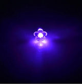 LED Light Up Flower Stud Earrings (Purple Color, 1 Pair Per Pack) - Glow-Paradise