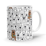 Scooby Pattern - Scooby Doo Ceramic Home Kitchen Drinking Coffee Milk Mug (350ml/11oz, Made in USA) - Glow-Paradise