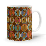 Scooby Retro Pattern - Scooby Doo Ceramic Home Kitchen Drinking Coffee Milk Mug (350ml/11oz, Made in USA) - Glow-Paradise
