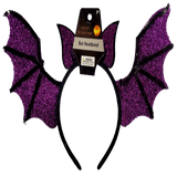 Sequine Bat Headband - Assorted (12 Quantity Per Pack) - Glow-Paradise
