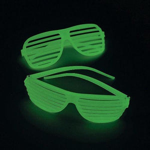 Glow In The Dark Shutter Shades (6 Shades Per Pack) - Glow-Paradise