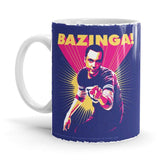 Sheldon: Bazinga! - The Big Bang Theory Ceramic Home Kitchen Drinking Coffee Milk Mug (350ml/11oz, Made in USA) - Glow-Paradise