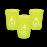 10oz Glow In The Dark Christian Pumpkin Plastic Cups (12 Cups Per Pack) - Glow-Paradise