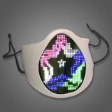 LED Silicone App Controlled Face Mask (1 Mask Per Pack) - Glow-Paradise