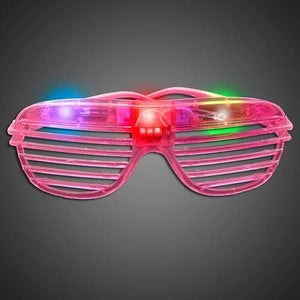 LED Light Up Party Slotted Shades (Purple Color, 1 Eyeglass Per Pack) - Glow-Paradise