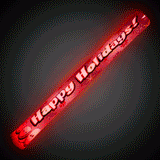 LED Light Up 16 Inch Happy Holidays Snowman Foam Stick (Red/Blue Color, 1 Per Pack) - Glow-Paradise