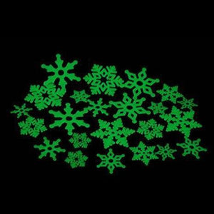 Glow in the Dark Snow Flakes Stickers (24 Stickers Per Pack) - Glow-Paradise