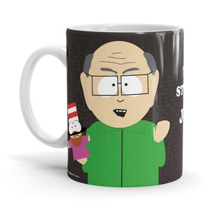 Mr. Garrison: Stupid People - South Park Ceramic Home Kitchen Drinking Coffee Milk Mug (350ml/11oz, Made in USA) - Glow-Paradise