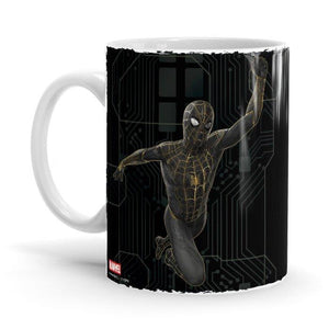 Spider-Man: Black Suit - Marvel Ceramic Home Kitchen Drinking Coffee Milk Mug (350ml/11oz, Made in USA) - Glow-Paradise