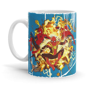 Spider-Men Jump - Marvel Ceramic Home Kitchen Drinking Coffee Milk Mug (350 ml/11oz, Made in USA) - Glow-Paradise