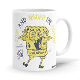 Absorb The Moment - SpongeBob SquarePants Ceramic Home Kitchen Drinking Coffee Milk Mug (350ml/11oz, Made in USA) - Glow-Paradise