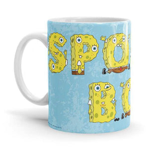 Alphabet - SpongeBob SquarePants Ceramic Home Kitchen Drinking Coffee Milk Mug (350ml/11oz, Made in USA) - Glow-Paradise