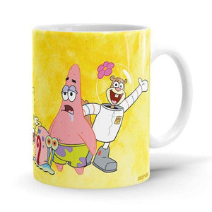 Bikini Bottom Squad - SpongeBob SquarePants Ceramic Home Kitchen Drinking Coffee Milk Mug (350ml/11oz, Made in USA) - Glow-Paradise