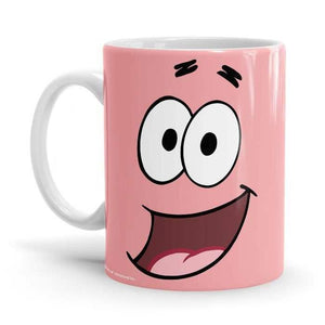 Patrick: Face - SpongeBob SquarePants Ceramic Home Kitchen Drinking Coffee Milk Mug (350ml/11oz, Made in USA) - Glow-Paradise