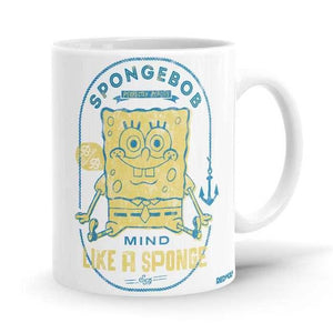 Perfectly Porous - SpongeBob SquarePants Ceramic Home Kitchen Drinking Coffee Milk Mug (350ml/11oz, Made in USA) - Glow-Paradise
