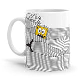 Waves - SpongeBob SquarePants Ceramic Home Kitchen Drinking Coffee Milk Mug (350 ml/11oz, Made in USA) - Glow-Paradise