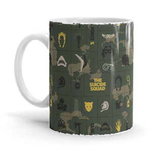 Squad Logos - DC Comics Ceramic Home Kitchen Drinking Coffee Milk Mug (350ml/11oz, Made in USA) - Glow-Paradise