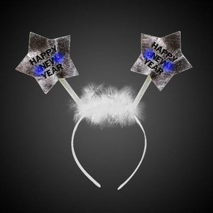 LED Happy New Year Star Headband (1 Quantity Per Pack) - Glow-Paradise