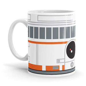 BB8 Wrap - Star Wars Ceramic Home Kitchen Drinking Coffee Milk Mug (350 ml/11oz, Made in USA) - Glow-Paradise