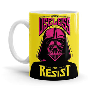 Futile Resistance - Star Wars Ceramic Home Kitchen Drinking Coffee Milk Mug (350 ml/11oz, Made in USA) - Glow-Paradise