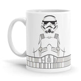 Stormtrooper Wrap - Star Wars Ceramic Home Kitchen Drinking Coffee Milk Mug (350ml/11oz, Made in USA) - Glow-Paradise
