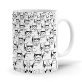 ABOUT THE DESIGN Trooper Army - Star Wars Ceramic Home Kitchen Drinking Coffee Milk Mug (350ml/11oz, Made in USA) - Glow-Paradise