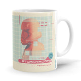 Trooper Profile - Star Wars Ceramic Home Kitchen Drinking Coffee Milk Mug (350ml/11oz, Made in USA) - Glow-Paradise