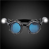 LED Steampunk Mesh Goggles (1 Quantity Per Pack) - Glow-Paradise