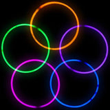 20 Inch Glow Stick Necklaces (Pink Color, 50 Counts Per Pack) - Glow-Paradise