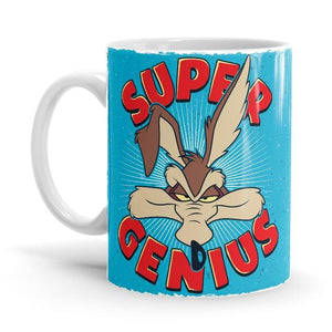 Super Genius - Looney Tunes Ceramic Home Kitchen Drinking Coffee Milk Mug (350ml/11oz, Made in USA) - Glow-Paradise