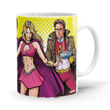Superhero Gang - The Big Bang Theory Ceramic Home Kitchen Drinking Coffee Milk Mug (350ml/11oz, Made in USA) - Glow-Paradise