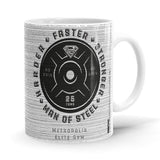Harder. Faster. Stronger - Superman Ceramic Home Kitchen Drinking Coffee Milk Mug (350ml/11oz, Made in USA) - Glow-Paradise