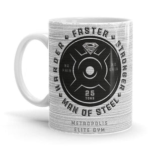 Harder. Faster. Stronger - Superman Ceramic Home Kitchen Drinking Coffee Milk Mug (350ml/11oz, Made in USA) - Glow-Paradise