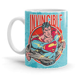 Superman: Invincible - Superman Ceramic Home Kitchen Drinking Coffee Milk Mug (350 ml/11oz, Made in USA) - Glow-Paradise