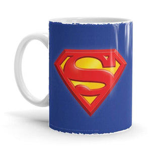 Superman: Logo Ceramic Home Kitchen Drinking Coffee Milk Mug (350ml/11oz, Made in USA) - Glow-Paradise