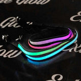 Multicolored Light Up Suspenders (Rainbow Color, 1 Per Pack) - Glow-Paradise