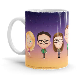 TBBT Gang: Chibi - The Big Bang Theory Ceramic Home Kitchen Drinking Coffee Milk Mug (350ml/11oz, Made in USA)x - Glow-Paradise