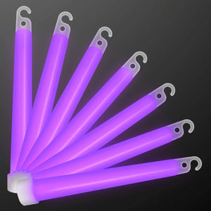 6 Inch Premium Glow Sticks (Purple Color, 12 Count Per Pack) - Glow-Paradise