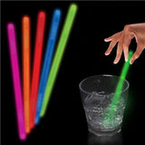5 Inch Glow In the Dark Swizzle Sticks - Green (100 Sticks Per Pack) - Glow-Paradise