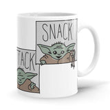 The Child: Protect, Attack, Snack - The Mandalorian Ceramic Home Kitchen Drinking Coffee Milk Mug (350ml/11oz, Made in USA) - Glow-Paradise