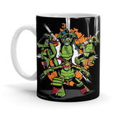 Go Ninja - TMNT Ceramic Home Kitchen Drinking Coffee Milk Mug (350ml/11oz, Made in USA) - Glow-Paradise