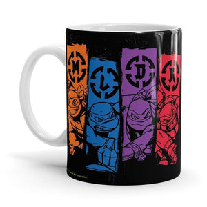 Turtle Banners - TMNT Ceramic Home Kitchen Drinking Coffee Milk Mug (350ml/11oz, Made in USA) - Glow-Paradise