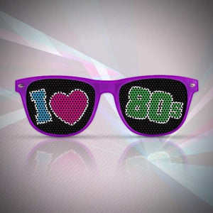 Totally 80's Novelty Sunglasses (1 Sunglasses Per Pack) - Glow-Paradise