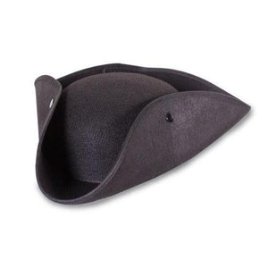 Tricorn Felt Pirate Hat (1 Quantity Per Pack) - Glow-Paradise