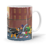 Tug Of Loonies - Looney Tunes Ceramic Home Kitchen Drinking Coffee Milk Mug (350ml/11oz, Made in USA) - Glow-Paradise