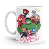 Valentines Assemble - Marvel Ceramic Home Kitchen Drinking Coffee Milk Mug (350ml/11oz, Made in USA) - Glow-Paradise