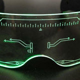 Multicolored LED Visor Glasses (1 Quantity Per Pack) - Glow-Paradise