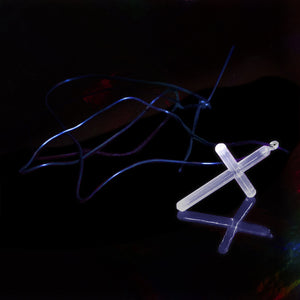 15 Inch Glow Stick Cross Necklaces (White Color, 50 Necklaces Per Pack) - Glow-Paradise