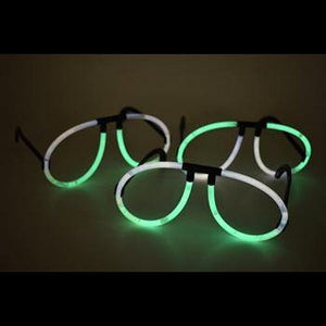 Glow Eyeglasses Bi-Color - Aviator Style- Bi White/Green (50 Eye Glassess Per Pack) - Glow-Paradise